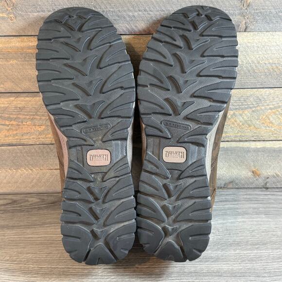 Duluth Wild Boar Leather Smooth Toe Shoe Size 14 Moccasin Slip On Brown Comfort - Picture 10 of 13